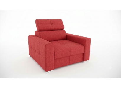 Sessel Moderner Lounge Club Wohnzimmer Modern Textil Stoff Rot Kreative Möbel