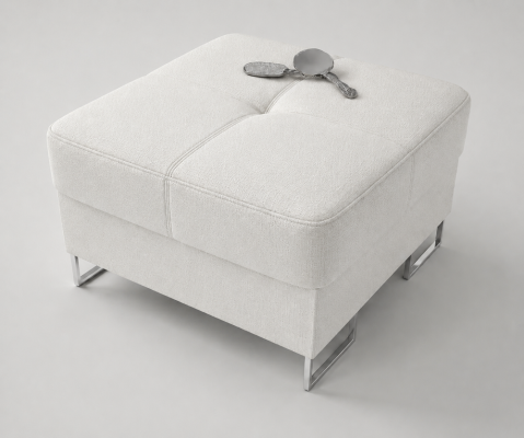 Ottomane Pufa Stoff Textil Ottoman Design Sitzbank Fußhocker Lounge Hocker Club