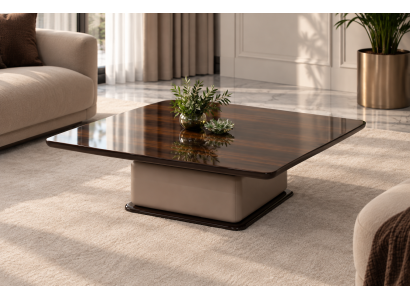 Brauner Holz Couchtisch Edle Wohnzimmer Couchtische Kaffeetische