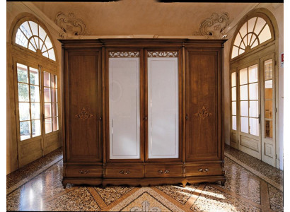 Kleiderschrank Set Holz Schrank Schlafzimmer Massivholz Möbel Italien Schränke