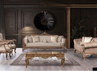 Sofagarnitur 3+3+1+1 Sitzer Couchtisch Garnitur Sofa Sofas Set 5tlg