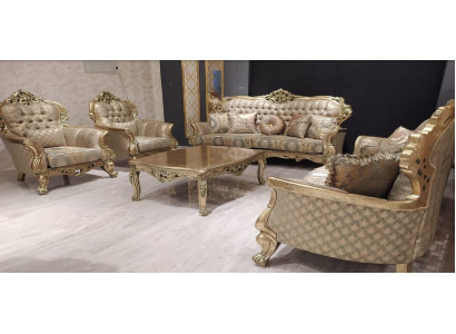 Set 5tlg Sofagarnitur 3+3+1+1 Sitzer Couchtisch Garnitur Sofa Stoff Sofas Couch