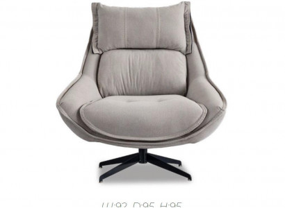 Drehbarer Sessel Luxus Ohrensessel Loft Möbel Design Stuhl Einsitzer Sofa Couch