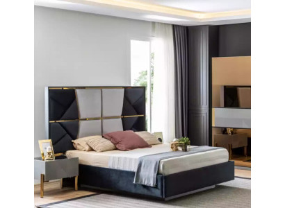 Luxus Schlafzimmer Bett Doppel Betten Design Holz Möbel Bettrahmen Neu