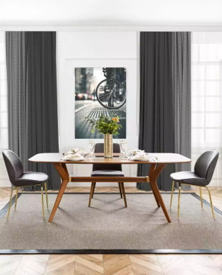 Komplett Set Esstisch 4x Stühle Esszimmer Set Ess Gruppe Sideboard 7tlg