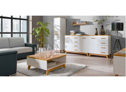 Wohnzimmer Set Beistelltisch TV Kommode Tisch Kommoden Wand