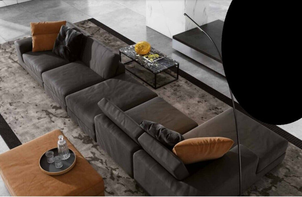 Luxus Ecksofa L-form Sofa Sofas Modern Wohnzimmer Textil Polster Design Eck Neu