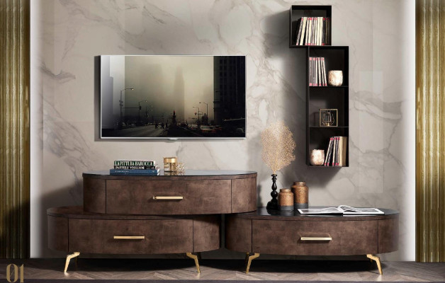 rtv tv  Schrank Tisch Wohnzimmer Kommode Lowboard Sideboard Holz Modern Möbel