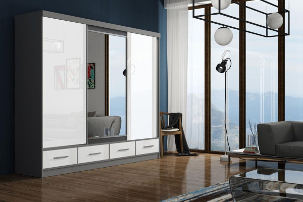 Design Italienische Holz Schrank Schränke Kleiderschrank Schlafzimmer Möbel Neu