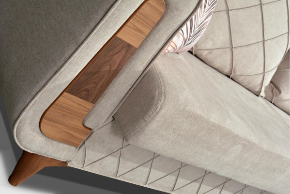 Designer Moderne Luxus Sofa 3 Sitzer Möbel Polster Textil Beige Couchen xxl Neu