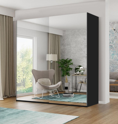 Kleiderschrank Spiegel Schränke Holz Schlafzimmer Schwebetürenschrank Schrank