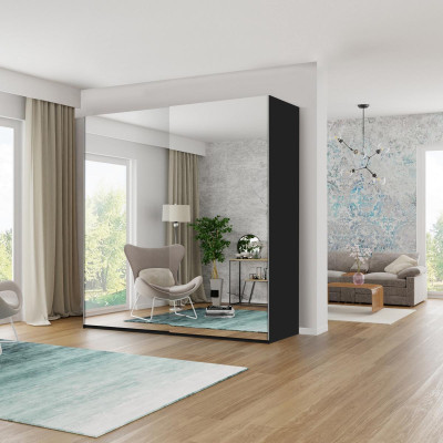 Kleiderschrank Spiegel Schränke Holz Schlafzimmer Schwebetürenschrank Schrank