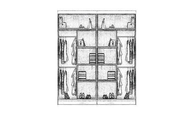 Designer Hochglanz Kleiderschränke Möbel Holz Neu Luxus Kleider Schrank Neu