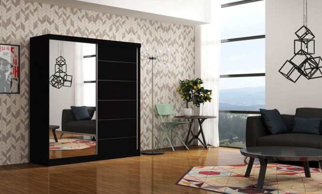 Design Schlaf Zimmer Schränke Kleider Holz Neu Edler Schrank Luxus Schwebetüren