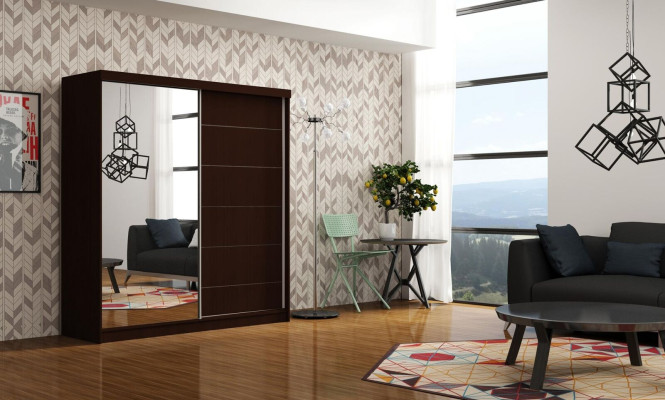 Design Schlaf Zimmer Schränke Kleider Holz Neu Edler Schrank Luxus Schwebetüren