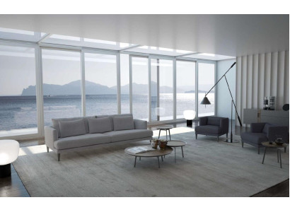 Graues Polstergruppenset Couchensemble Sofaeinrichtung Luxus Möbel Neu