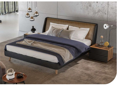 Schlafzimmer Set Bett 2x Nachttisch Komplette Möbel Betten Walnuss Natur