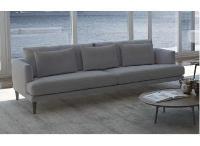 Moderner Grauer Sofa Dreisitzer Sitzmöbel Designer Luxus Couchen Wohnmöbel