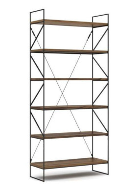 Wandregal Moderner Bücherschrank Wohnzimmer Regal Designer Holzmöbel