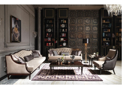 Couchgarnitur Viersitzer Dreisitzer Sessel Grau Stoffsofa Polstersofa