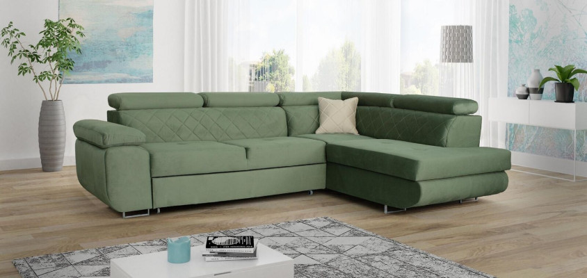 Luxus Möbel Wohnlandschaft Ecksofa L-form Polster Sofa Textil Schlafsofa Couch