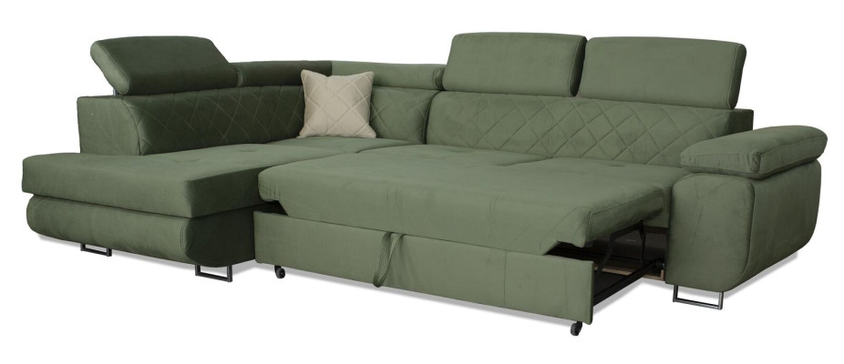 Luxus Möbel Wohnlandschaft Ecksofa L-form Polster Sofa Textil Schlafsofa Couch