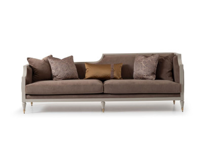 Viersitzer Sofa 4 Sitzer Stoffsofa Braun Polstersofa Sofas Wohnzimmer