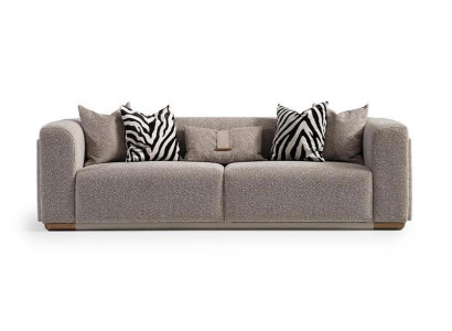 Viersitzer Sofa 4 Sitzer Stoffsofa Polstersofa Grau Modern Sofas Neu