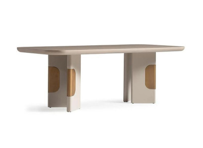 Modern Esstisch Tisch Esszimmertisch Holz Essecke Beige Esszimmer Design