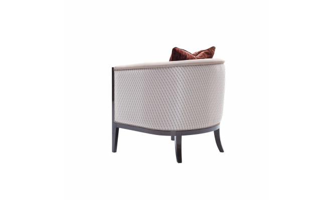 Sessel Ohrensessel Stoff Grau Sitzer Cocktailsessel Relaxsessel Design
