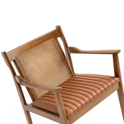 Modernen Holz Armlehnstuhl Polster Leder Esszimmer Stuhl Neu Möbel