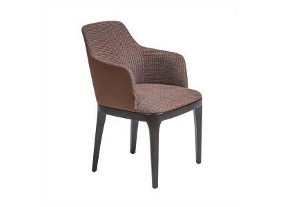 Design Lounge Stuhl mit Armlehnen Esszimmer Polster Stühle Neu