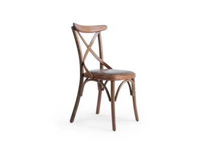 Holz Designer Stuhl Luxus Esszimmer Möbel Braun Neu Einrichtung