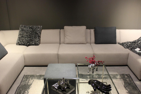 U-Form Sofa Modern Ecksofa mit Couchtisch Polstercouch Wohnzimmer Möbel