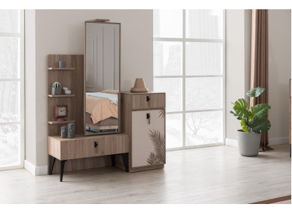 Schlafzimmer Luxus Moder Kommode mit Spiegel Modern Möbel Holz Neu