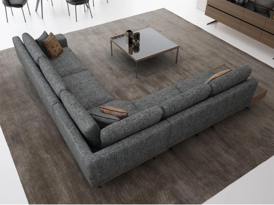  Grau Sofa L FormWohnzimmer Set 2tlg Couchtisch Ecksofa Luxus Polstermöbel