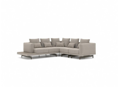  Wohnzimmer Designer Textil Polstermöbel Ecksofa Einrichtung Sofa L-Form