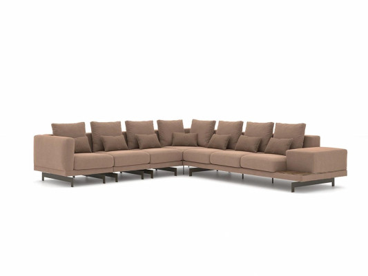 Luxus Designer Komplett Sofa Couch L-Form Einrichtung Holz Couchtisch Neu