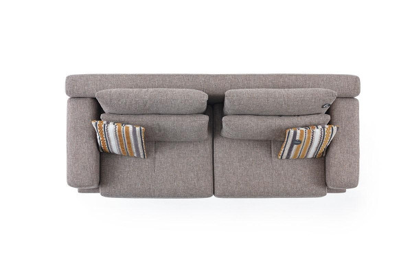  3-Sitzer Modern Stil Designer Wohnzimmer Stoffsofa mit Kissen Rückenkissen