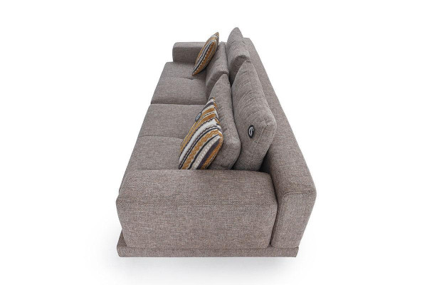  3-Sitzer Modern Stil Designer Wohnzimmer Stoffsofa mit Kissen Rückenkissen