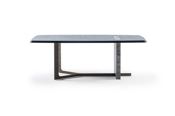  Modern Rechteckig Esszimmer Esstisch Grau Holz Luxus Design Tisch