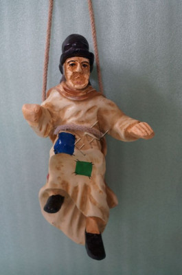 Design Baba Yaga Hexe Schaukel Figur Statue Skulptur Figuren Skulpturen Statuen