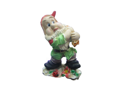 Garten Haus Dekoration Figur Statue Skulpturen Deko Figuren Zwerg Handarbeit M27