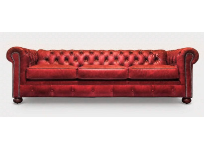 Chesterfield Sofagarnitur Sofa Couch Polster 3 2 1 Sitzer Leder Sofas