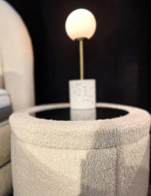 Schlafzimmer Set Weiß Bett Elegantes 2x Nachttische Luxus Holz Modern 3tlg.