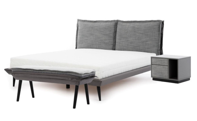 Bett Grau Schön Design Modern Luxus Betten Schlafzimmer Elegantes Möbel