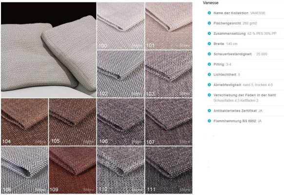 Designer Sofa Ecksofa Stoffsofa System Sofa Textil Samt Eckcouch Couch SL Sofa 2