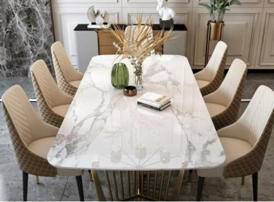 Luxus Tische Esszimmer Tisch Metall Esszimmertisch Moderner Möbel Gold Edelstahl