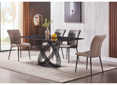 Luxus Tisch Edelstahl Esstisch Esszimmer Esstische Küche Tische Design Metall