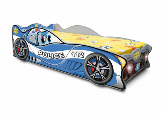 Rennwagen Auto Bett Schlaf Zimmer Kind Betten Kinder Möbel Holz + Matratze